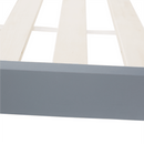 Montessori ágy, szürke, tűnyalábos fenyőfa, GROSI