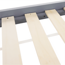 Montessori ágy, szürke, tűnyalábos fenyőfa, GROSI