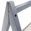 Montessori ágy, szürke, tűnyalábos fenyőfa, GROSI