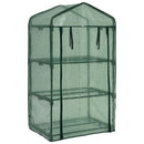 vidaXL háromszintes mini melegház 69 x 49 x 125 cm
