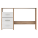 Számítógépasztal, sonoma tölgyfa/fehér, LARISTOTE NEW