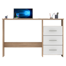 Számítógépasztal, sonoma tölgyfa/fehér, LARISTOTE NEW