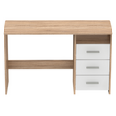 Számítógépasztal, sonoma tölgyfa/fehér, LARISTOTE NEW