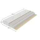 Matrac, habszivacs, 100x200, LEJSA