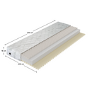 Matrac, habszivacs, 200x200, LEJSA