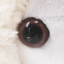 Zsámoly bárány alakban, Velvet szövet fehér/rózsaszín/természetes, LOLA