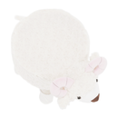 Zsámoly bárány alakban, Velvet szövet fehér/rózsaszín/természetes, LOLA