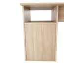 Sarok számítógépasztal, sonoma tölgyfa/fehér, MAURUS NEW MA11