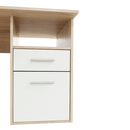 Sarok számítógépasztal, sonoma tölgyfa/fehér, MAURUS NEW MA11