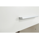 Sarok számítógépasztal, sonoma tölgyfa/fehér, MAURUS NEW MA11