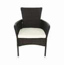 Kerti 9-részes rattanszett, barna/bézs, MENIBOR