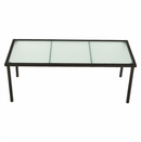 Kerti 9-részes rattanszett, barna/bézs, MENIBOR