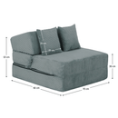 Összecsukható matrac/fotel, 2v1, mentol, PELOS