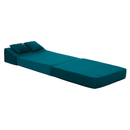 Összecsukható matrac/fotel, 2v1, petróleumzöld, PELOS