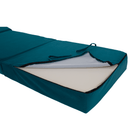 Összecsukható matrac/fotel, 2v1, petróleumzöld, PELOS