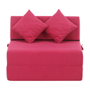 Összecsukható matrac/fotel, 2v1, rózsaszín magenta, PELOS