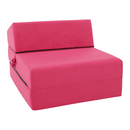 Összecsukható matrac/fotel, 2v1, rózsaszín magenta, PELOS