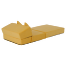 Összecsukható matrac/fotel, 2v1, sárga, PELOS