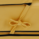 Összecsukható matrac/fotel, 2v1, sárga, PELOS