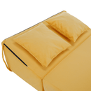 Összecsukható matrac/fotel, 2v1, sárga, PELOS