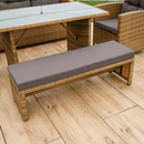 Kerti rattan szett, szürkésbarna/világosbarna, SAGIR