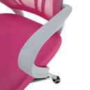 Irodai szék, rózsaszín/fehér, SANAZ TYP 2