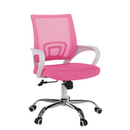 Irodai szék, rózsaszín/fehér, SANAZ TYP 2