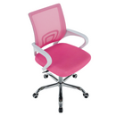 Irodai szék, rózsaszín/fehér, SANAZ TYP 2