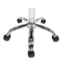 Forgószék, szürke/króm, SELVA