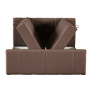 Boxspring ágy, 140x200, barna, STAR