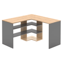 Sarok számítógépasztal, artisan tölgy/grafit, TAMARI