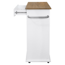 Billenős szekrény szemetes kosárral, fehér/tölgy, VASIN