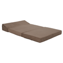 Összecsukható matrac/fotel, 2v1, világosbarna, VEDIS