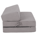 Összecsukható matrac/fotel, 2v1, szürke, VEDIS