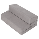 Összecsukható matrac/fotel, 2v1, szürke, VEDIS