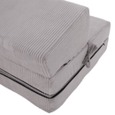 Összecsukható matrac/fotel, 2v1, szürke, VEDIS