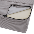 Összecsukható matrac/fotel, 2v1, szürke, VEDIS