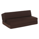 Összecsukható matrac/fotel, 2v1, barna, VEDIS