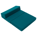 Összecsukható matrac/fotel, 2v1, petróleumzöld, VEDIS