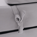 Összecsukható matrac/fotel, 2v1, világosszürke, VEDIS