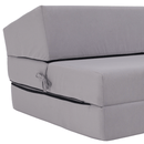 Összecsukható matrac/fotel, 2v1, világosszürke, VEDIS