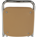 Szék tárgyalóterembe, barna textilbőr, ZEKI