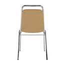 Szék tárgyalóterembe, barna textilbőr, ZEKI