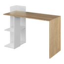 Számítógépasztal, sonoma tölgy/fehér, ZINO NEW