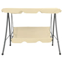 vidaXL homokfehér kültéri hintaágy tetőponyvával