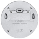 vidaXL 12 db kerek ezüstszínű kültéri napelemes LED falilámpa