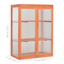 vidaXL fa melegház 75 x 47 x 109 cm