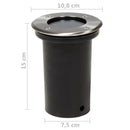 Beépített kerti lámpa 3 körkörös