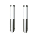 vidaXL 2 db rozsdamentes acél kültéri fali lámpa