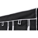 vidaXL fekete összecsukható ruhásszekrény 110 x 45 x 175 cm